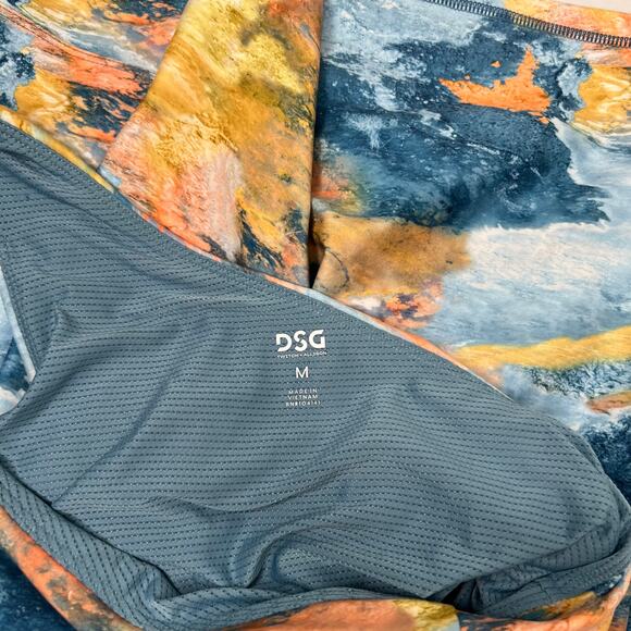 DSG Blue Abstract One Shoulder Active Mini Dress Size M - Picture 6 of 8